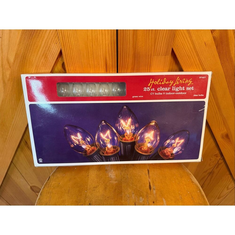 Holiday Living C7 Clear 25 ct String Christmas Lights 25 ft. 1 pk (7180)